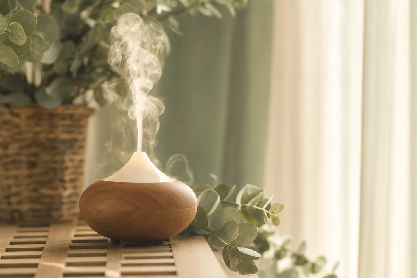 Aroma-Diffuser mit aufsteigendem Duftnebel