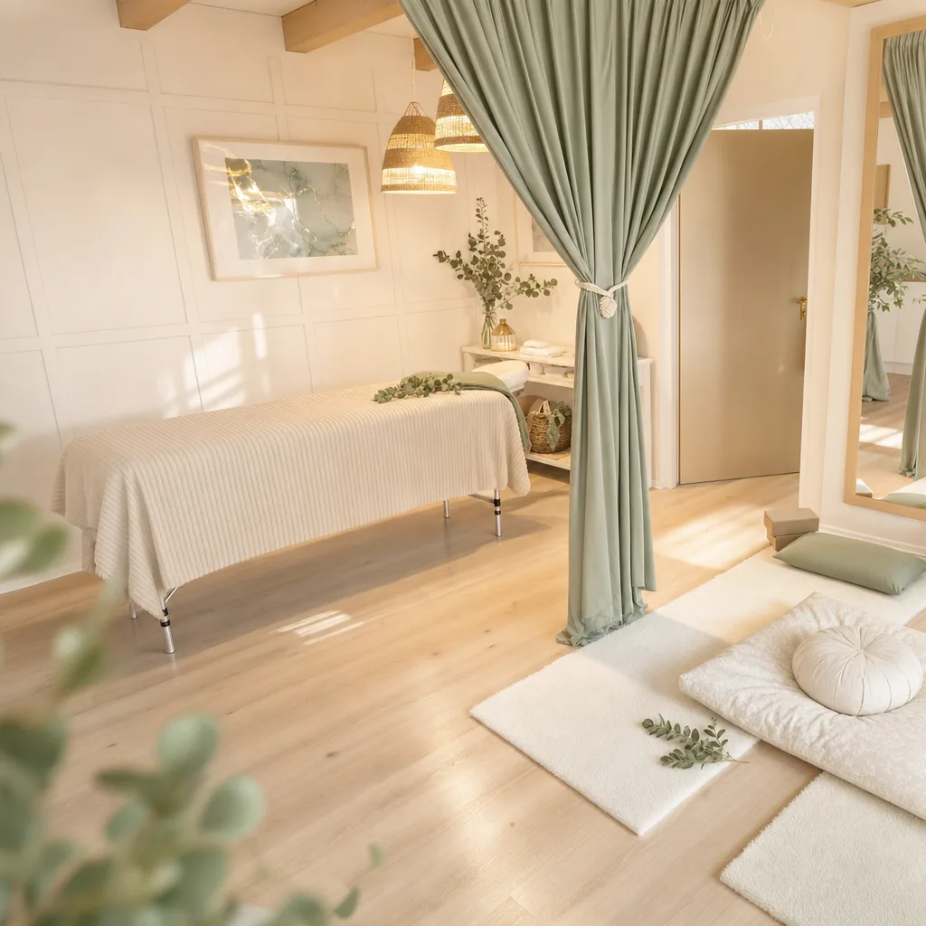Behandlungsraum mit Massageliege